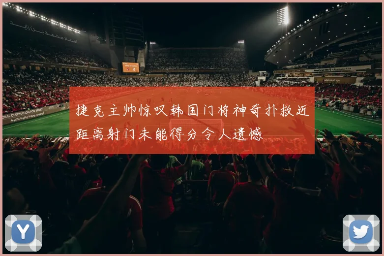 捷克主帅惊叹韩国门将神奇扑救近距离射门未能得分令人遗憾